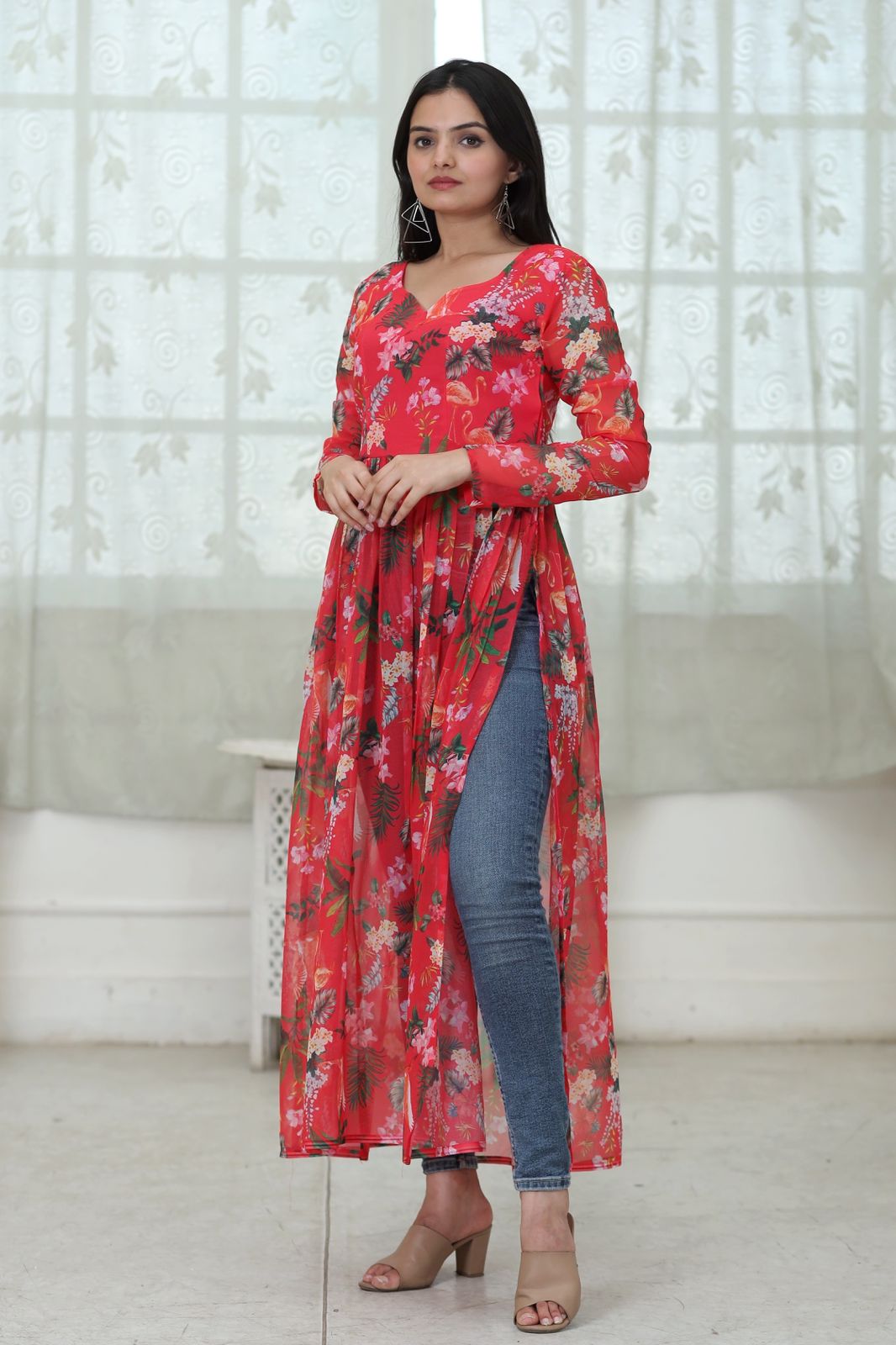  KA 1047 Georgette Printed Kurtis Catalog